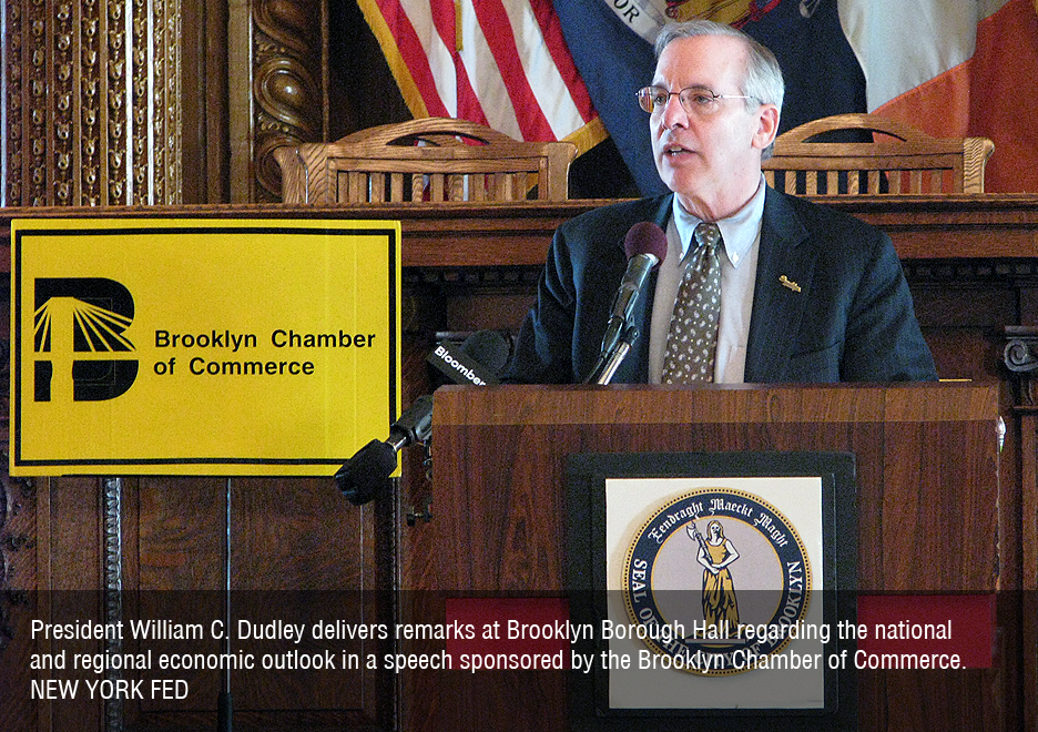 President William C. Dudley delivers remarks at Brooklyn Borough Hall